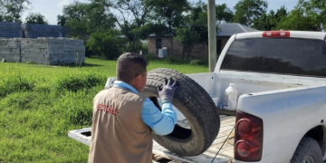 Intensifica Salud Tamaulipas campaña de descacharrización en prevención al dengue